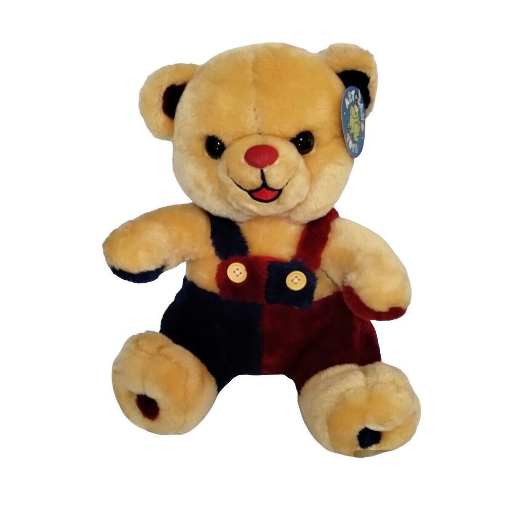 Art Land Toys German 12 inch Teddy Bear Stuffed Animal Overalls EIFA QUAKENBRUCK